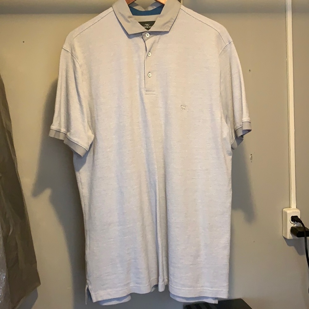 Grey Polo with Cnavas collar